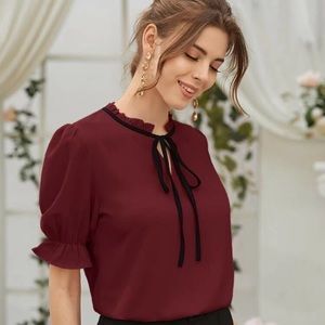 Brand new maroon top